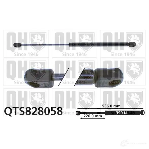 Амортизатор багажника, упор задней двери QUINTON HAZELL 5050438328844 B YKGZ 688911 qts828058