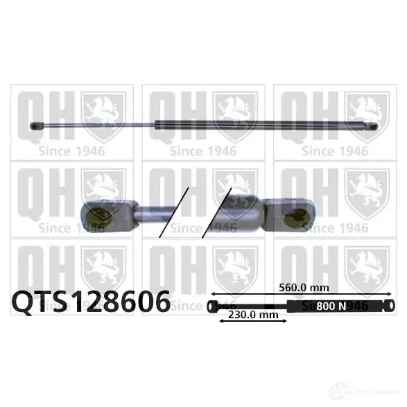 Амортизатор багажника, упор задней двери QUINTON HAZELL 688586 qts128606 NDA THJI 5016593884687
