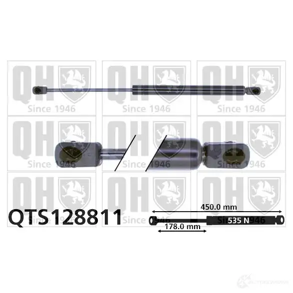 Амортизатор багажника, упор задней двери QUINTON HAZELL BIAE GC 5016593852518 qts128811 688762
