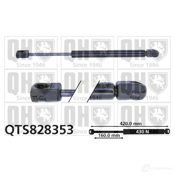 Амортизатор багажника, упор задней двери QUINTON HAZELL 689131 5050438433197 PC HP8 qts828353