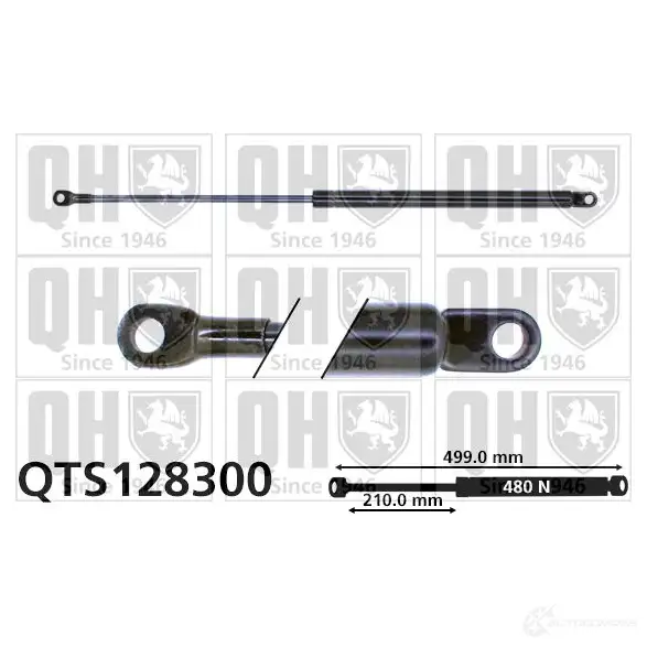 Амортизатор багажника, упор задней двери QUINTON HAZELL qts128300 688373 EWV P94R 5016593338654