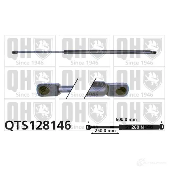 Амортизатор багажника, упор задней двери QUINTON HAZELL 688309 T0Q VUKE qts128146 5016593274648