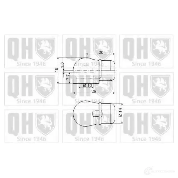Амортизатор багажника, упор задней двери QUINTON HAZELL 128289 ZH7 O9 1423262523 - Изображение 1