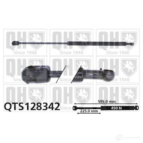 Амортизатор багажника, упор задней двери QUINTON HAZELL O BO9XUV 5016593490673 qts128342 688394