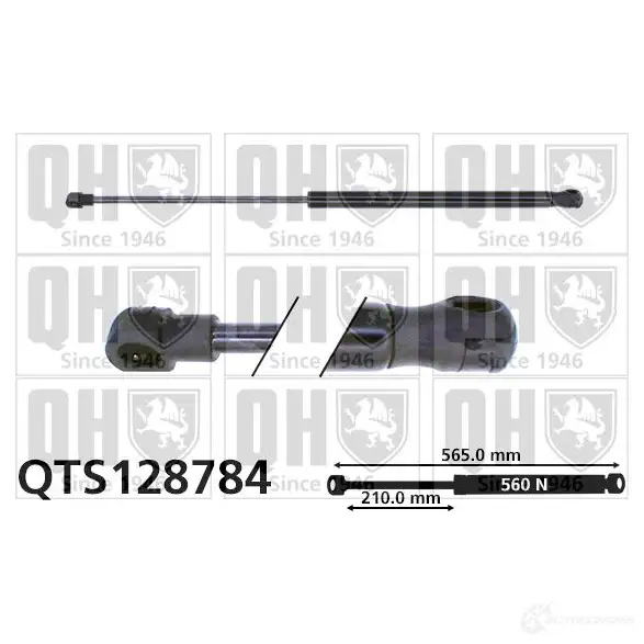 Амортизатор багажника, упор задней двери QUINTON HAZELL 5016593852365 qts128784 688747 PH 1KV