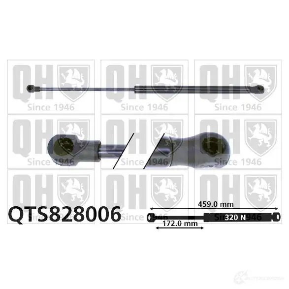 Амортизатор багажника, упор задней двери QUINTON HAZELL qts828006 M8 K32E 5050438328349 688864