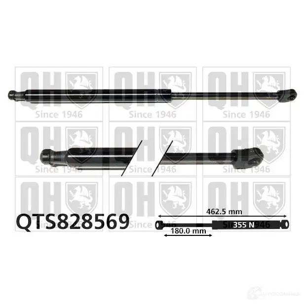Амортизатор багажника, упор задней двери QUINTON HAZELL 1424534314 RS 61R qts828569