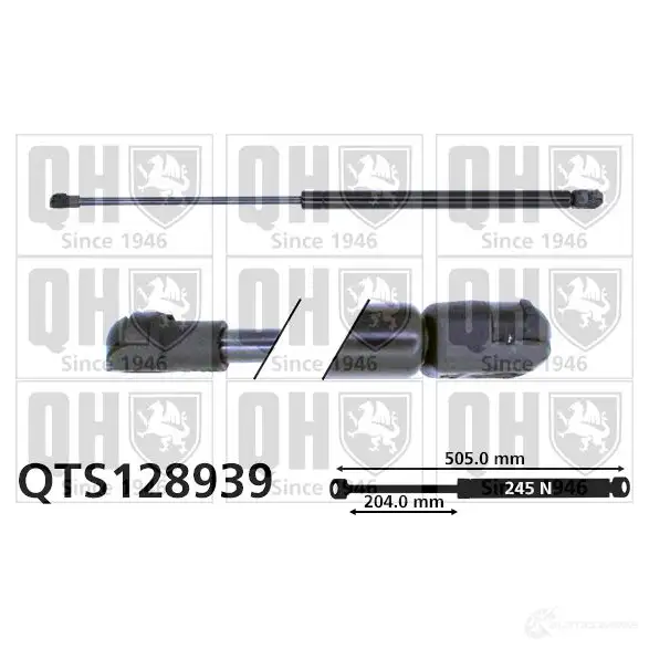 Амортизатор багажника, упор задней двери QUINTON HAZELL 688843 qts128939 5050438102604 F5 4YHR