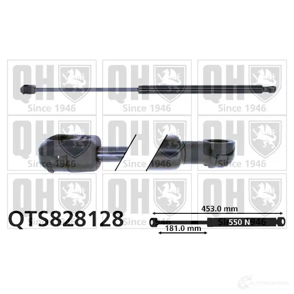 Амортизатор багажника, упор задней двери QUINTON HAZELL QO U3WI 688970 5050438329520 qts828128