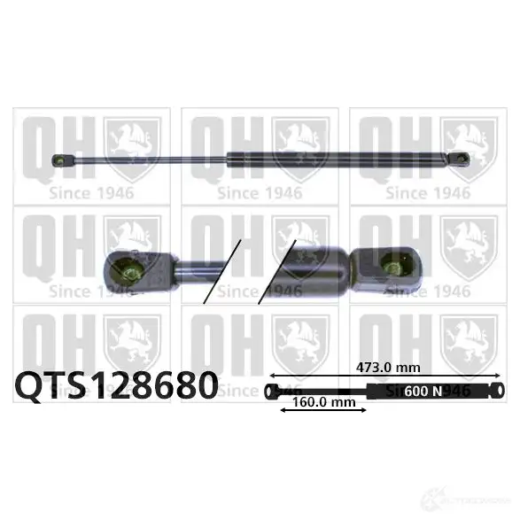 Амортизатор багажника, упор задней двери QUINTON HAZELL 7 K2XC 5016593851320 qts128680 688652