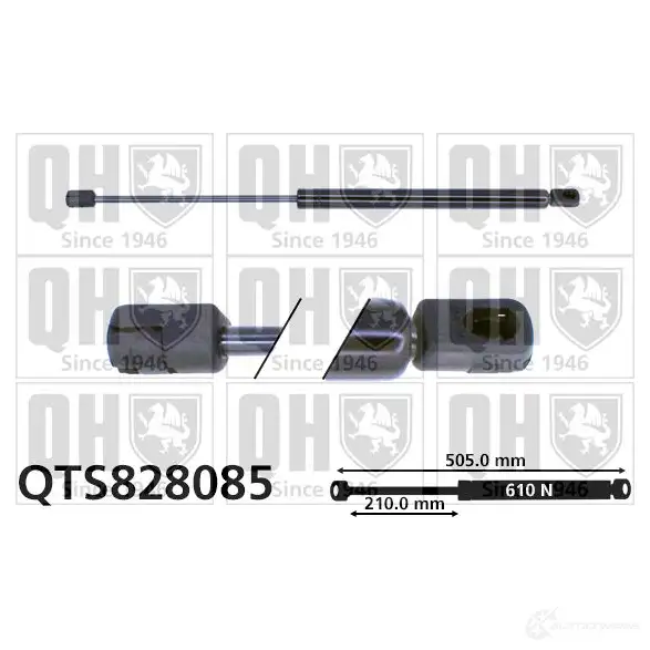 Амортизатор багажника, упор задней двери QUINTON HAZELL 5050438329100 UR HVU qts828085 688932