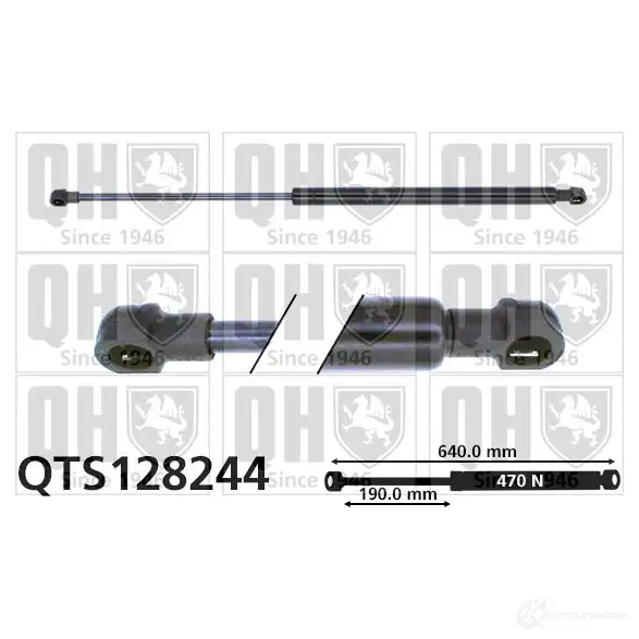 Амортизатор багажника, упор задней двери QUINTON HAZELL qts128244 6A 8FVP 688343 5016593593374