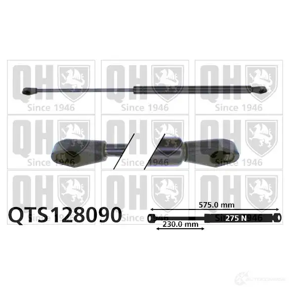 Амортизатор багажника, упор задней двери QUINTON HAZELL 5016593267237 688285 qts128090 7L AJ4