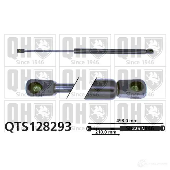 Амортизатор багажника, упор задней двери QUINTON HAZELL 688366 qts128293 5016593338579 FLL4 L