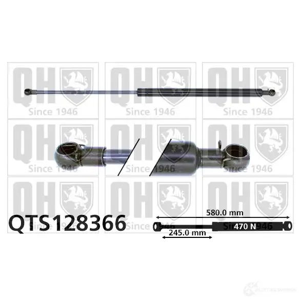 Амортизатор багажника, упор задней двери QUINTON HAZELL 688416 qts128366 5016593594142 EY BAM1