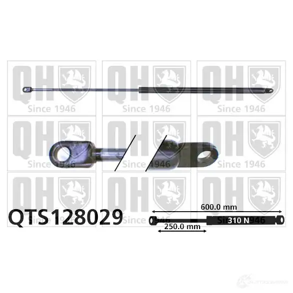 Амортизатор багажника, упор задней двери QUINTON HAZELL qts128029 5016593267121 688252 E4BZD S9