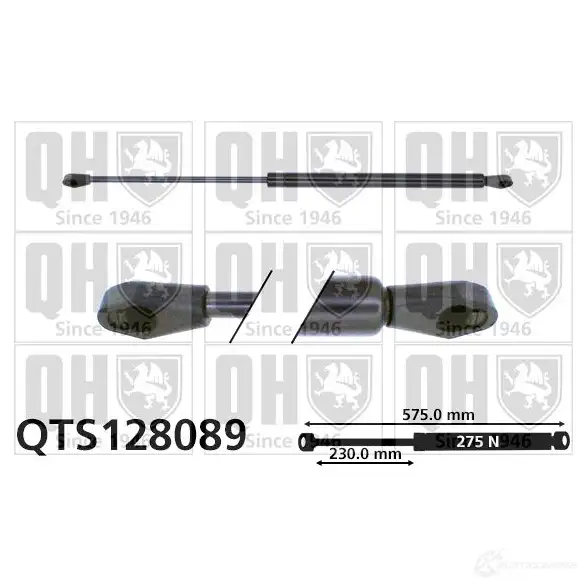 Амортизатор багажника, упор задней двери QUINTON HAZELL JD FS9 688284 qts128089 5016593267220
