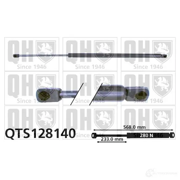 Амортизатор багажника, упор задней двери QUINTON HAZELL ZL NXN qts128140 5016593267152 688307