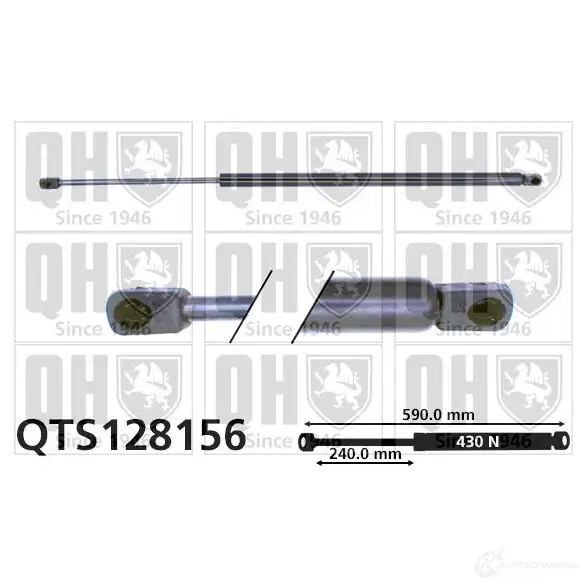 Амортизатор багажника, упор задней двери QUINTON HAZELL 5 YNGK 5016593267176 688317 qts128156