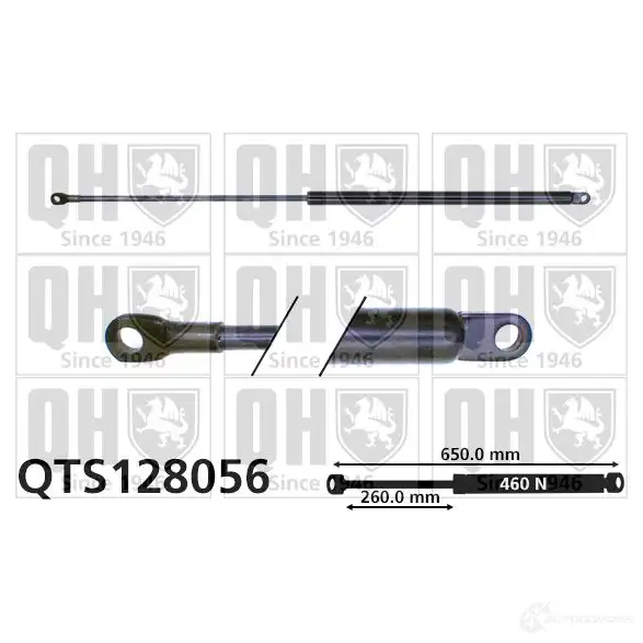 Амортизатор багажника, упор задней двери QUINTON HAZELL 5022515044459 qts128056 HQY098 S 688259