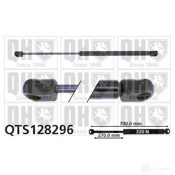Амортизатор багажника, упор задней двери QUINTON HAZELL qts128296 5016593593596 D4R 7QXS 688369