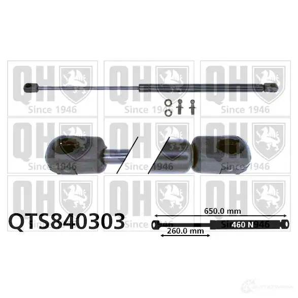 Амортизатор багажника, упор задней двери QUINTON HAZELL 5050438258288 qts840303 689355 692TF0 N