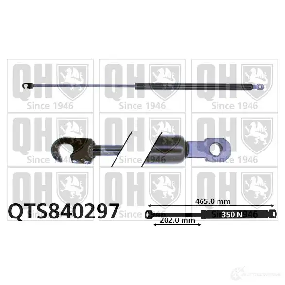 Амортизатор багажника, упор задней двери QUINTON HAZELL 689349 5050438258226 2C8C6J I qts840297
