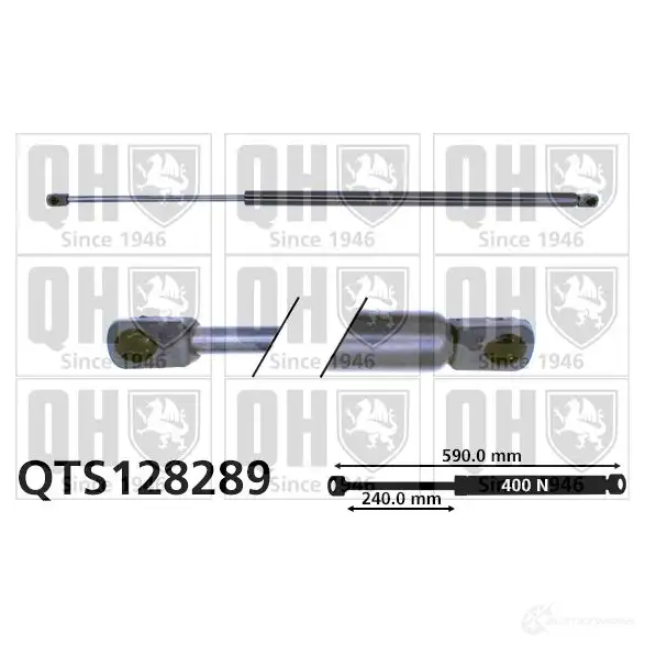Амортизатор багажника, упор задней двери QUINTON HAZELL 6ZI XG 5016593351974 688362 qts128289