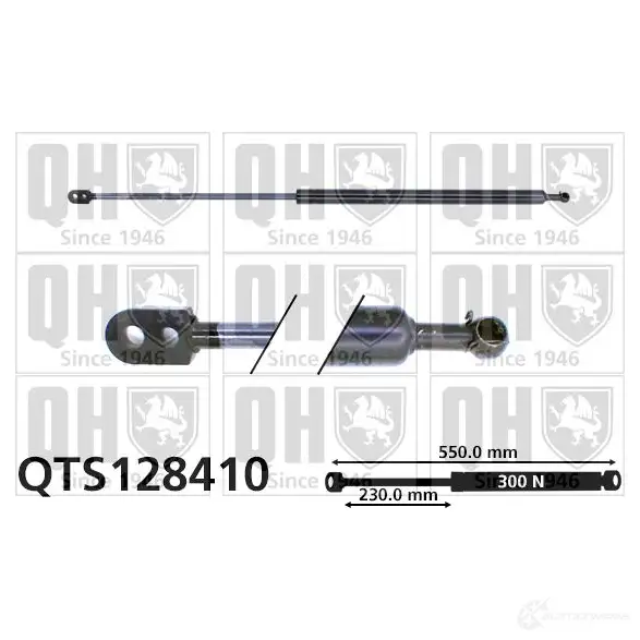 Амортизатор багажника, упор задней двери QUINTON HAZELL Y JLXF qts128410 5016593594500 688454