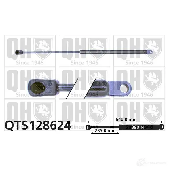 Амортизатор багажника, упор задней двери QUINTON HAZELL 5016593884984 qts128624 RA W5OYO 688604