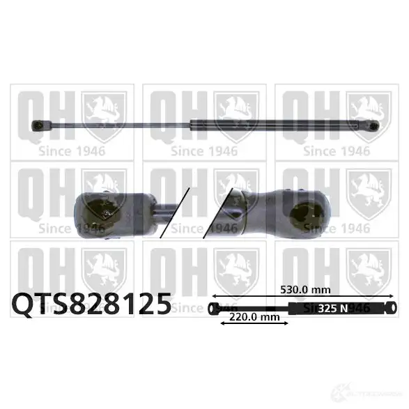 Амортизатор багажника, упор задней двери QUINTON HAZELL 688967 GIY2M2 5 5050438329490 qts828125