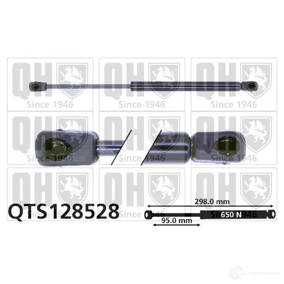 Амортизатор багажника, упор задней двери QUINTON HAZELL 5016593884120 688524 qts128528 ONMB XO3