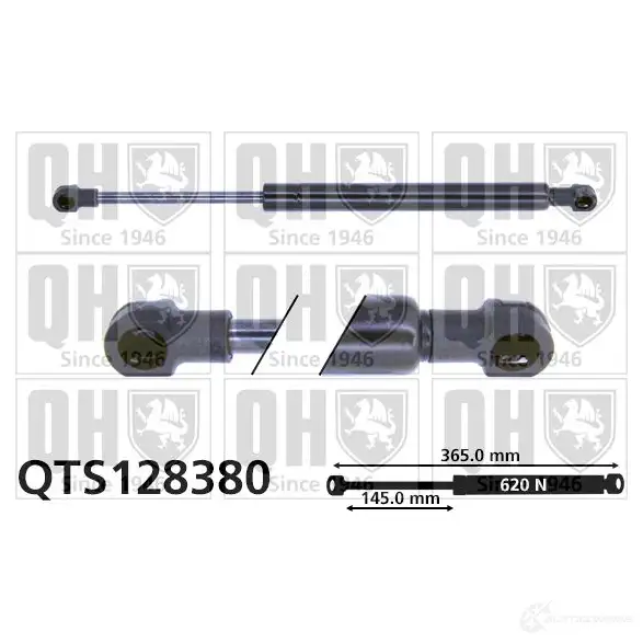 Амортизатор багажника, упор задней двери QUINTON HAZELL L7E KV 5016593594258 688428 qts128380