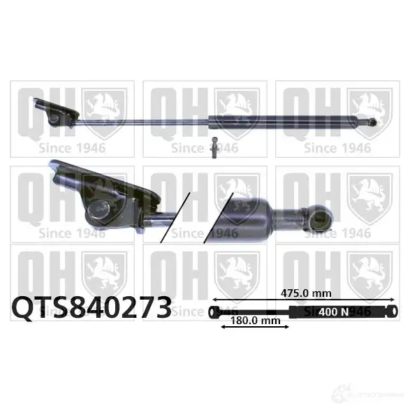 Амортизатор багажника, упор задней двери QUINTON HAZELL qts840273 5QQY M 5050438257984 689326