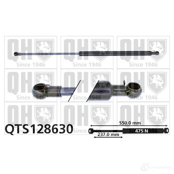 Амортизатор багажника, упор задней двери QUINTON HAZELL qts128630 688610 AO DSUXP 5016593717183