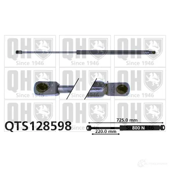 Амортизатор багажника, упор задней двери QUINTON HAZELL qts128598 688578 GNH4Z Z7 5016593884601