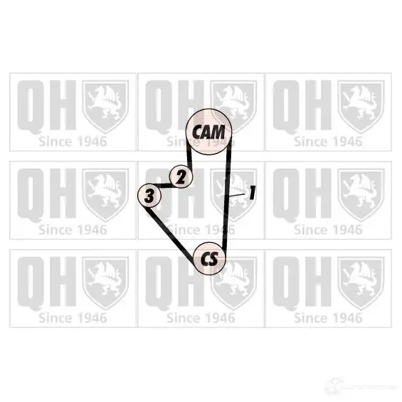 Комплект ремня ГРМ QUINTON HAZELL qbk104p HKDDU V 659072 5050438003291 изображение 0