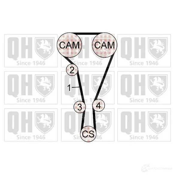 Комплект ремня ГРМ QUINTON HAZELL qbk742 G ITE36 659604 5050438068504