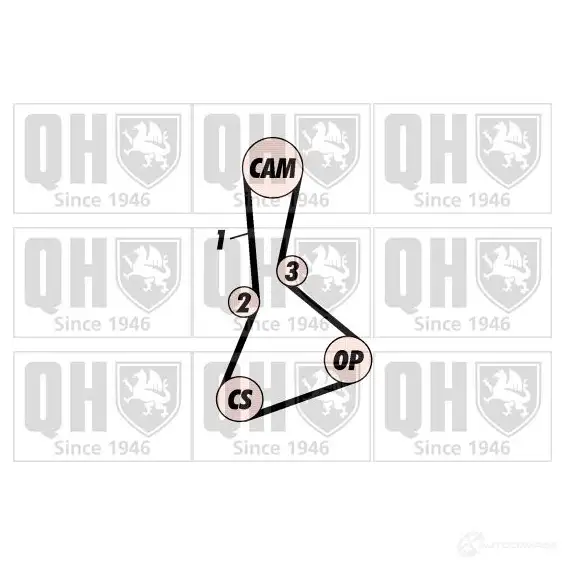Комплект ремня ГРМ QUINTON HAZELL G4RK 26M 5016593876330 659286 qbk365 - Изображение 1