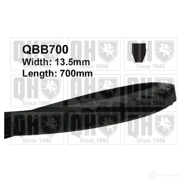 Клиновой ремень QUINTON HAZELL A VX13X700 NA7GRZF qbb700 659007