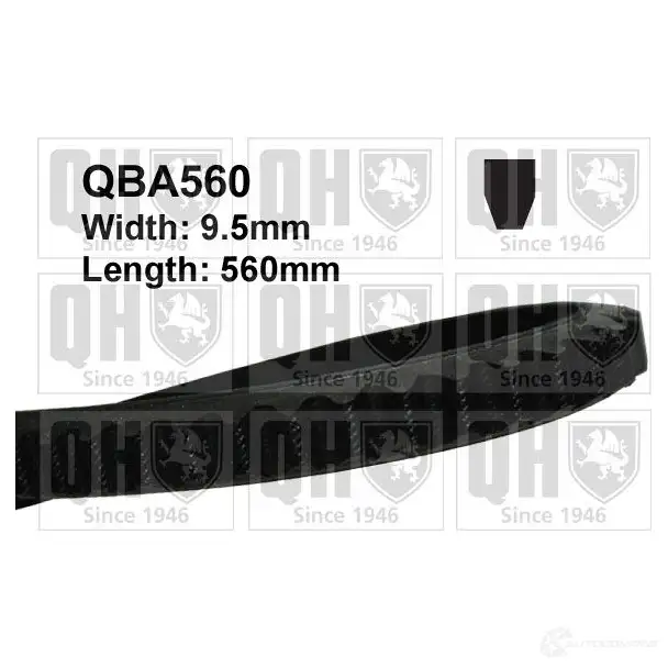 Клиновой ремень QUINTON HAZELL 658934 AVX10x560 10x5 60 qba560