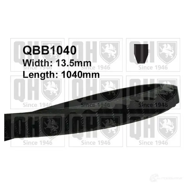 Клиновой ремень QUINTON HAZELL qbb1040 13x1 040 658971 AVX13X1040