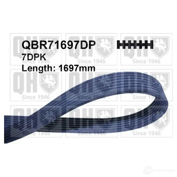 Приводной ремень, поликлиновой QUINTON HAZELL 7PK1695 DP qbr71697dp 7PK1694 DP 660666