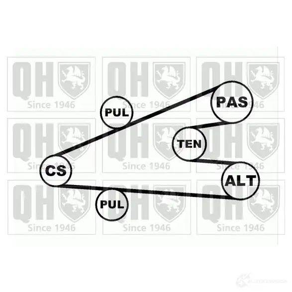 Приводной ремень в комплекте QUINTON HAZELL 669313 Q BR61388 QTA1003 qdk15 изображение 0