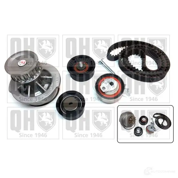Комплект ремня грм с водяным насосом QUINTON HAZELL qbpk2730 5050438195255 N2 8Z4 659814 - Изображение 1