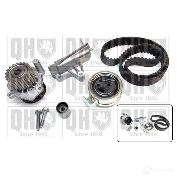 Комплект ремня грм с водяным насосом QUINTON HAZELL 5050438195897 659914 qbpk6880 Q12WT Y - Изображение 1