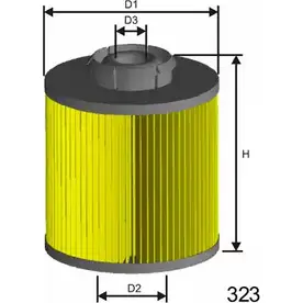 Топливный фильтр MISFAT 3399082 GIFA 0XQ F017 UO6T7A изображение 0