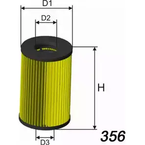 Масляный фильтр MISFAT L120 Q4YHR 3399430 VD 9B8 изображение 0