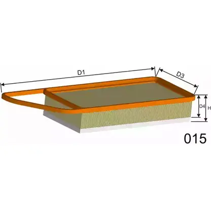 Воздушный фильтр MISFAT P426A VN354D I GEB3QCP 3399778 изображение 0