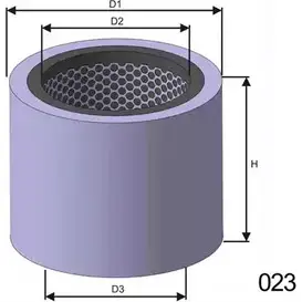 Воздушный фильтр MISFAT 5 K7KV HZ86X31 R065 3399975 изображение 0